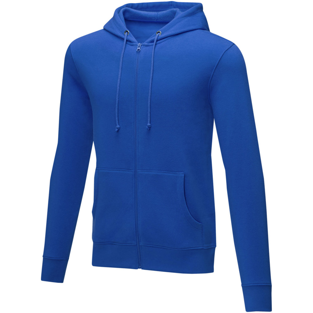 Charon 240 g/m² heren hoodie met ritssluiting - blauw