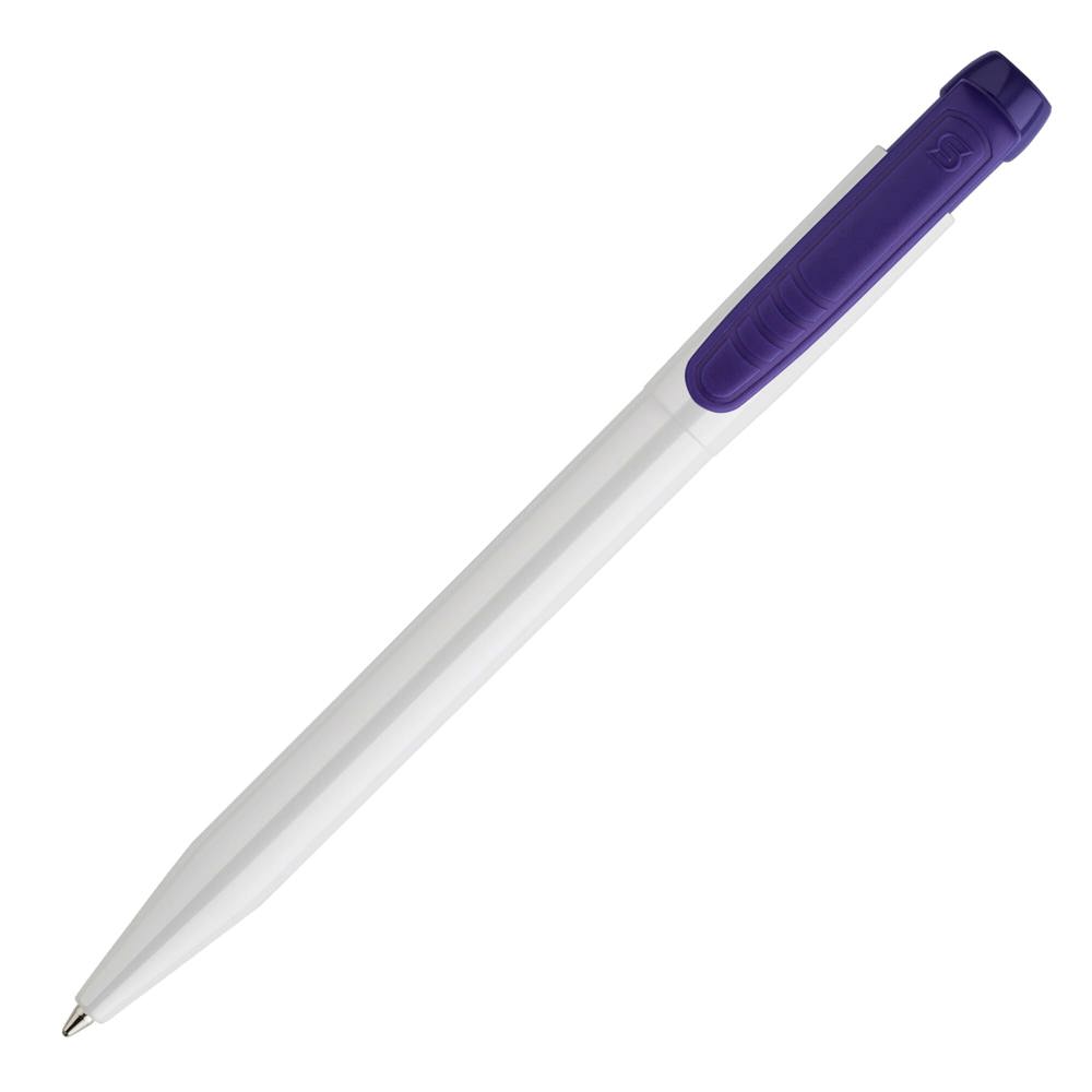 Balpen Pier hardcolour - Wit / Paars