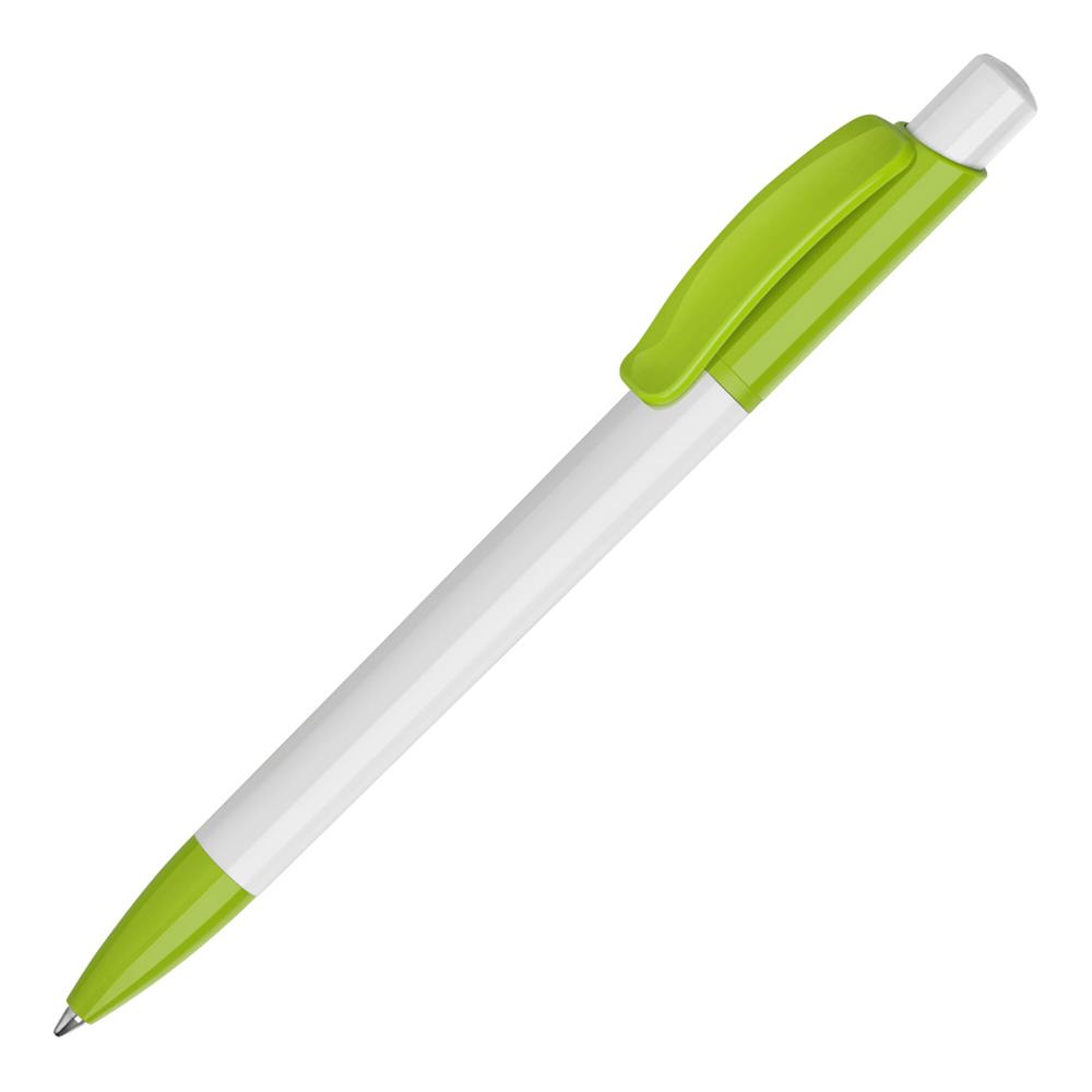 Balpen Kamal hardcolour - Wit / Lichtgroen