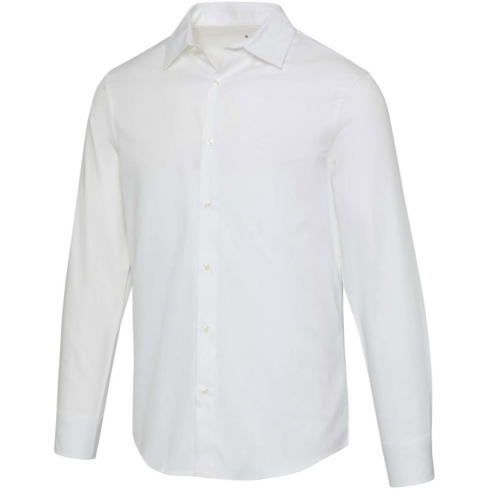 Citrine 185 g/m² twill herenoverhemd - wit