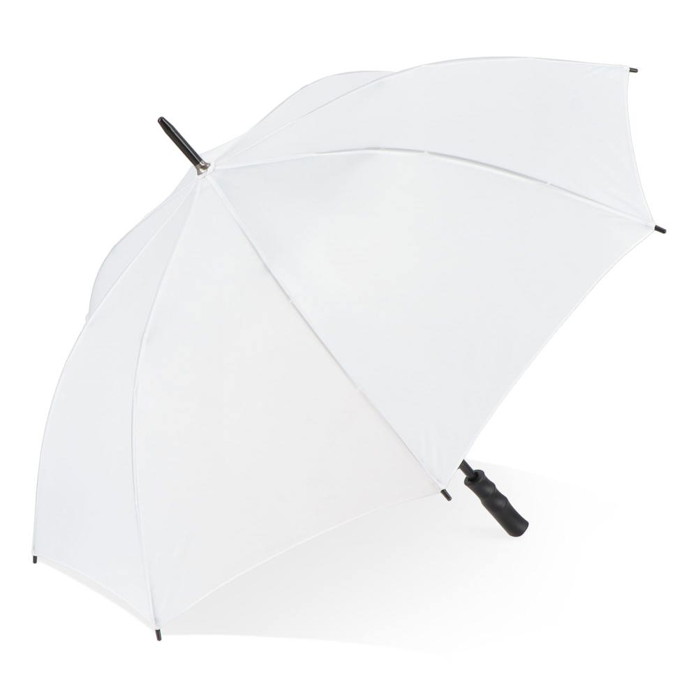 Bosco 190T Polyester 23" Stok paraplu Auto open - wit