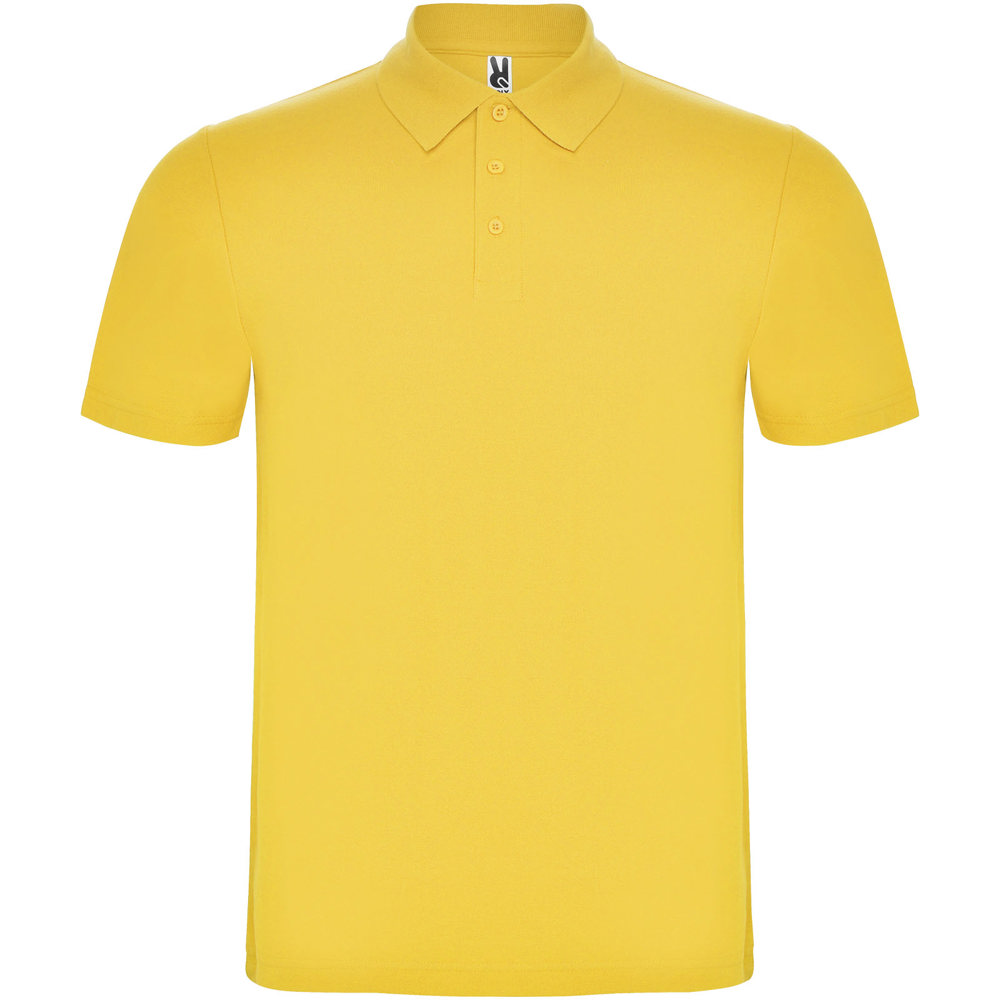 Austral 180 g/m² unisex polo met korte mouwen - geel