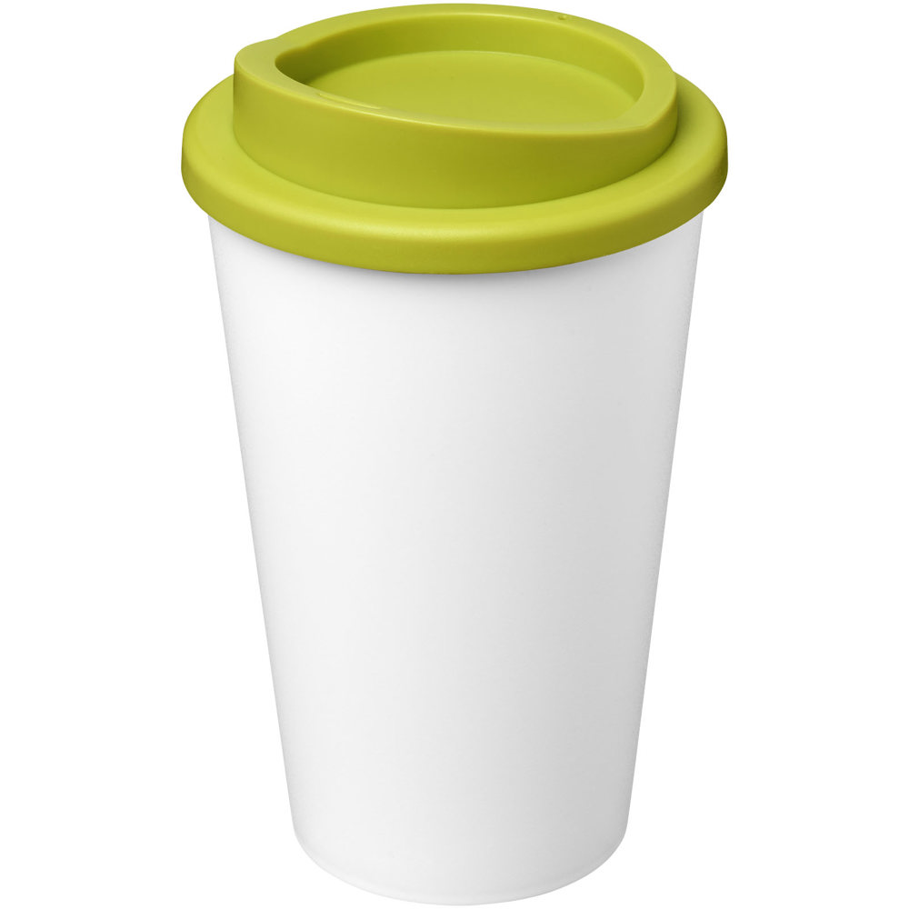 Americano® Eco 350 ml gerecyclede drinkbeker - Wit, Lime