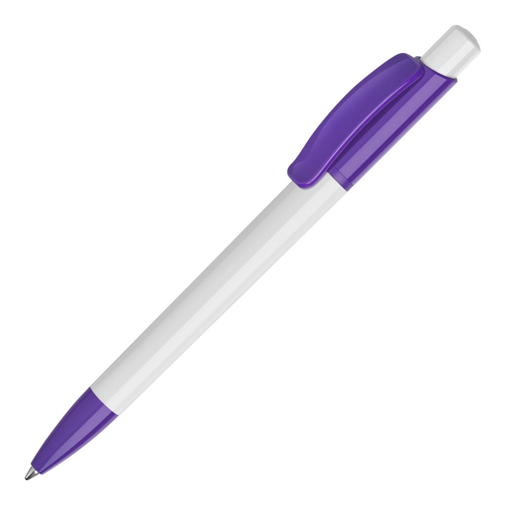 Balpen Kamal hardcolour - Wit / Paars