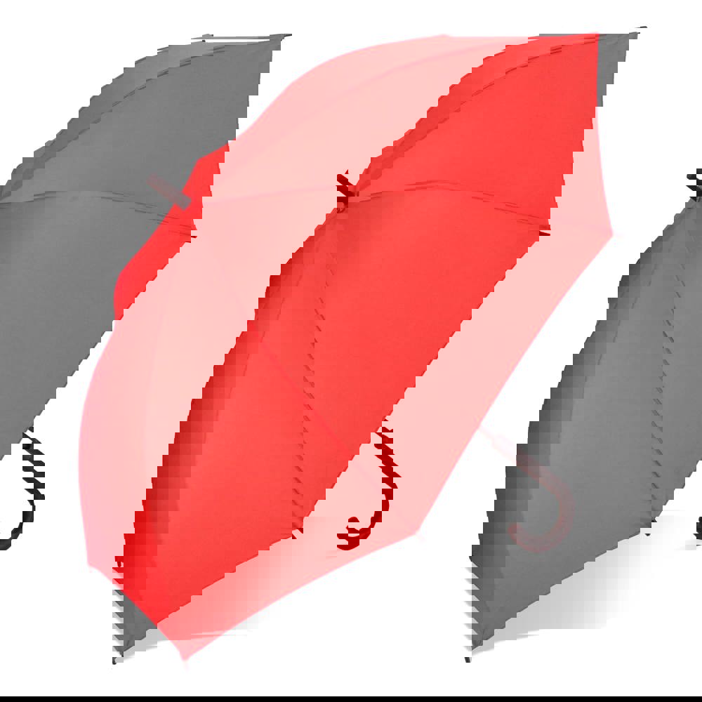 Verdure 190T Pongee 23" Winddichte haakparaplu Auto open - Rood