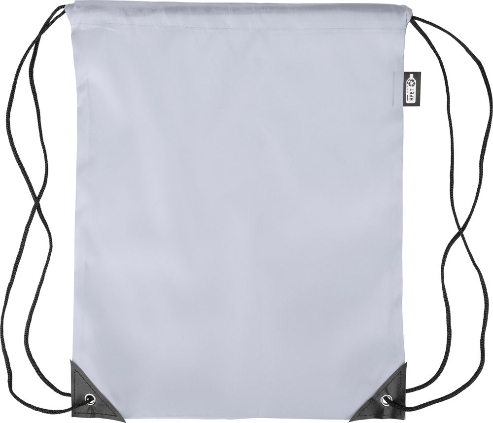 Gerecyclede rPET polyester (210D) trekkoord rugtas Enrique - Grijs
