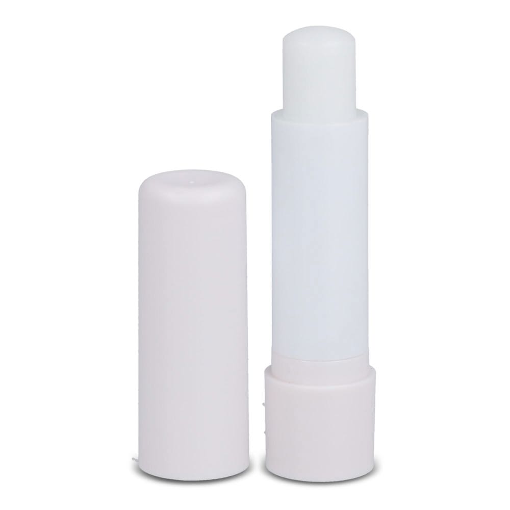 Klassieke lippenbalsemstick gerecycled materiaal - wit