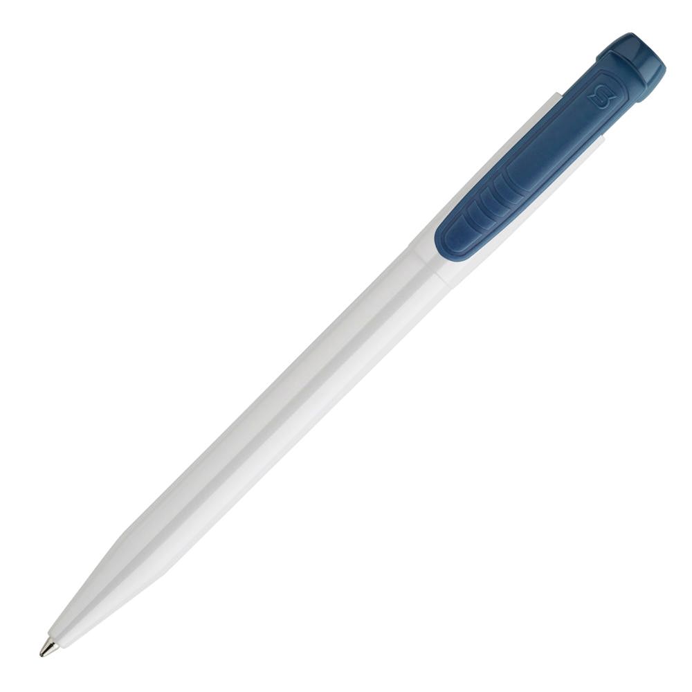 Balpen Pier hardcolour - Wit / Lichtblauw