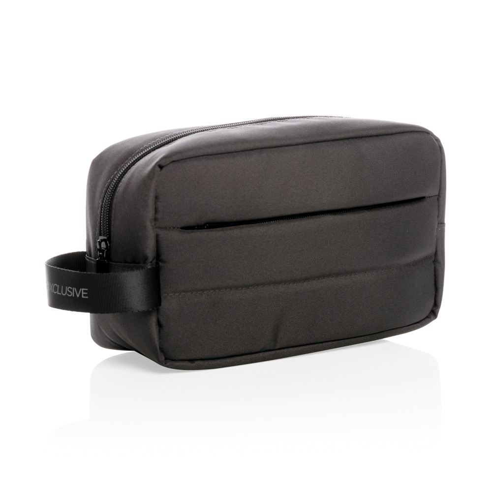 Impact AWARE™ RPET toilettas - zwart (± PMS Black)