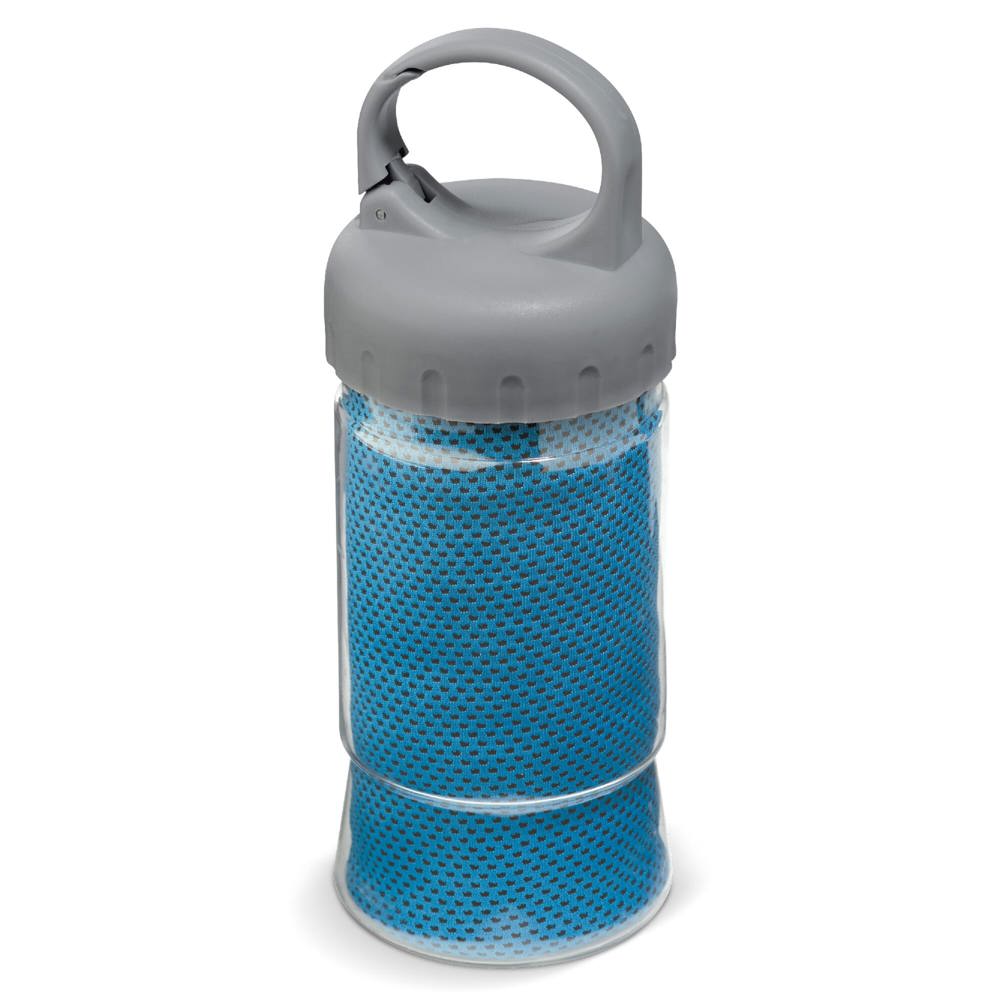 Fitness handdoek 32x88cm - blauw