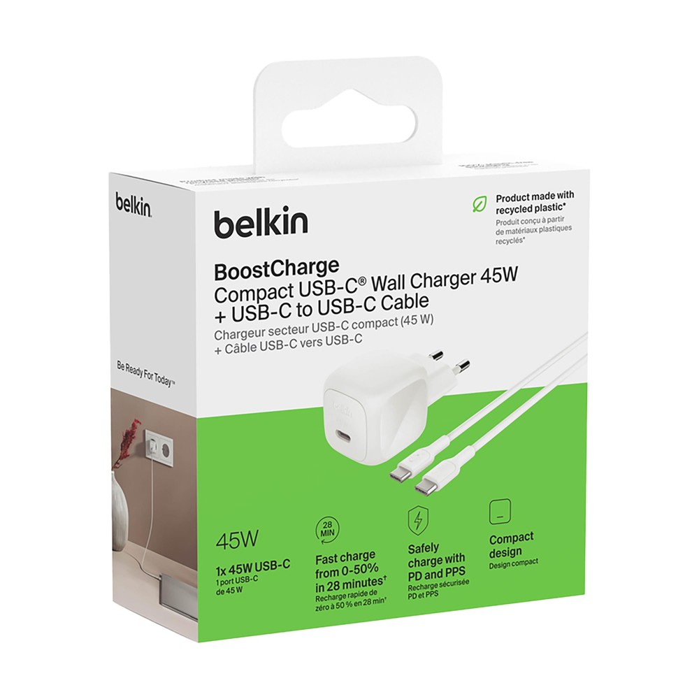 Belkin 45W USB PD Wall Charger with PPS and Cable