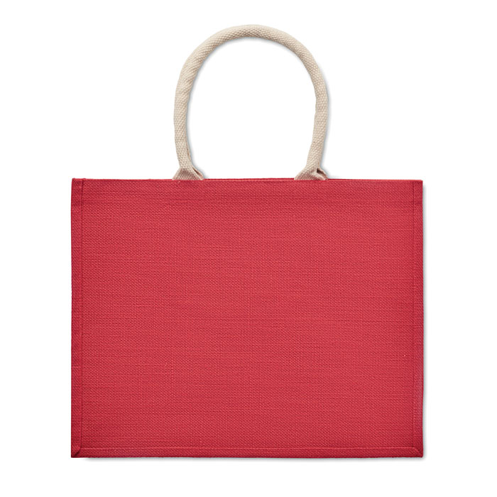 AURA - Jute tas met katoenen hengsels