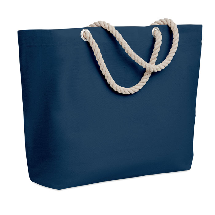 MENORCA - Strandtas met touw handvatten - blauw