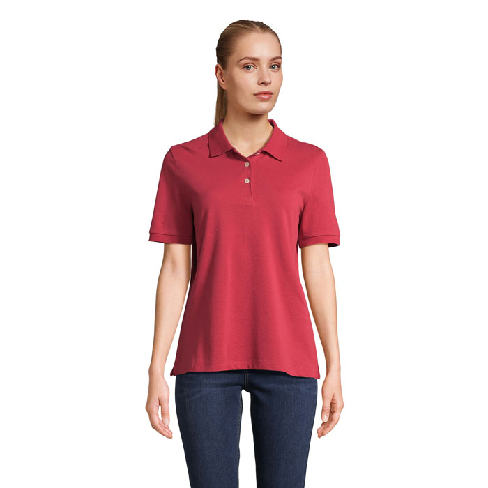 PACIFIC WOMEN - PACIFIC DAMES POLO - Folk Red Twin