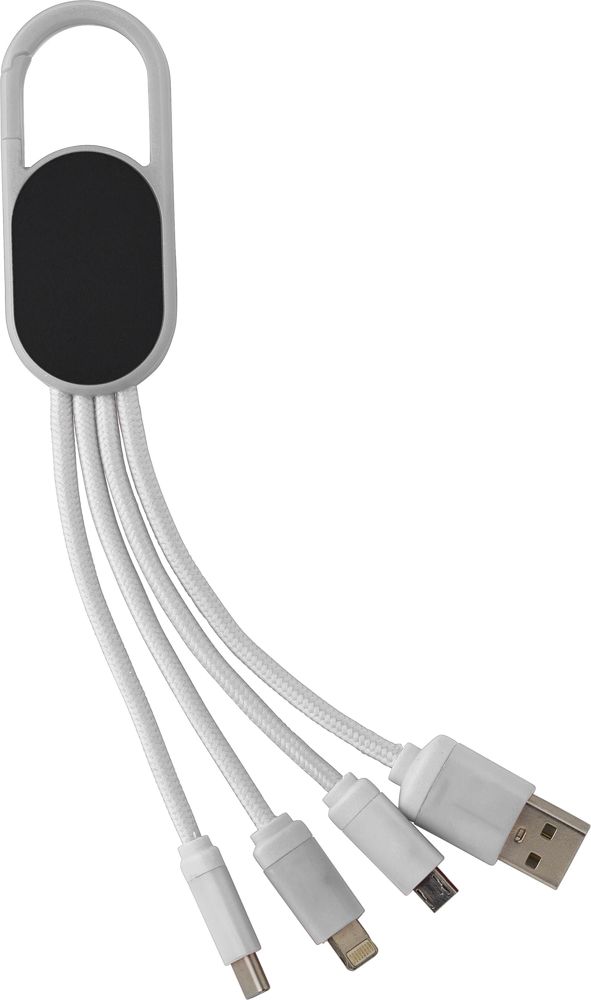 4-in-1 Laadkabel Idris - wit