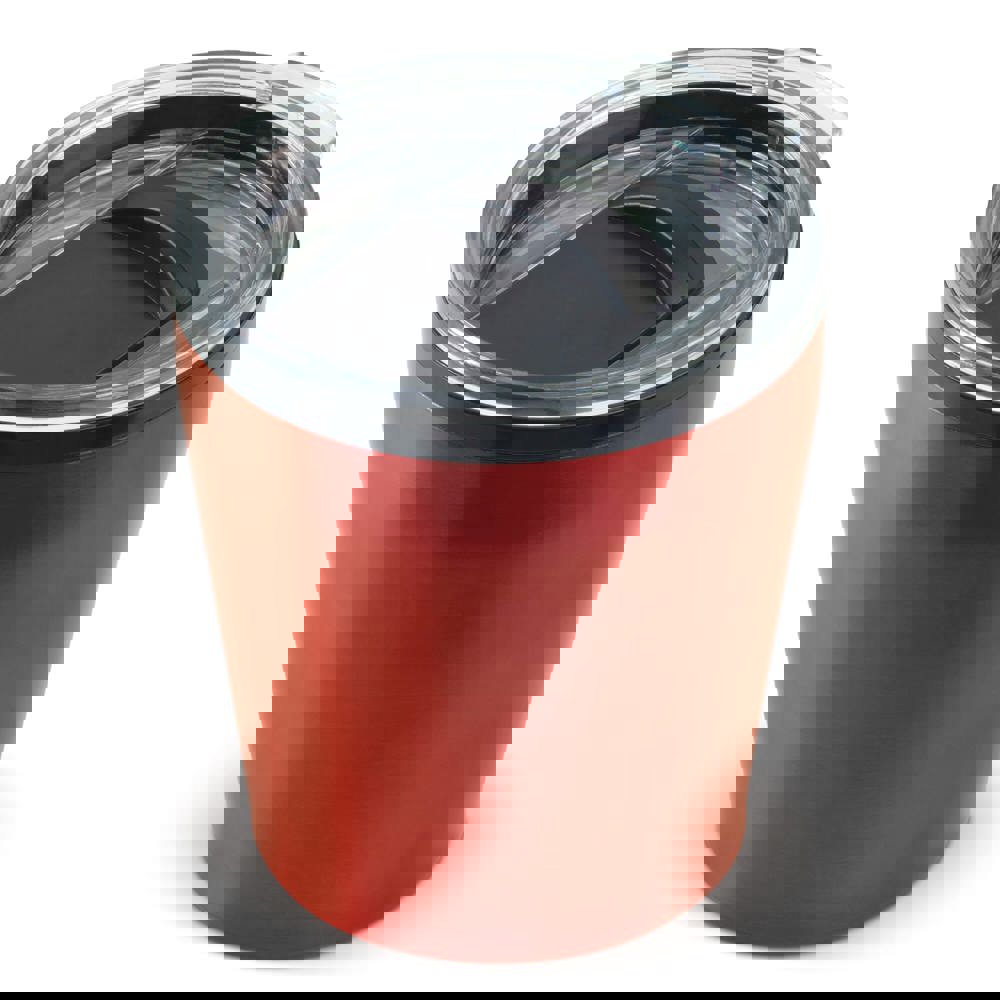 Koffiebeker metallic 180ml - Donker Rood