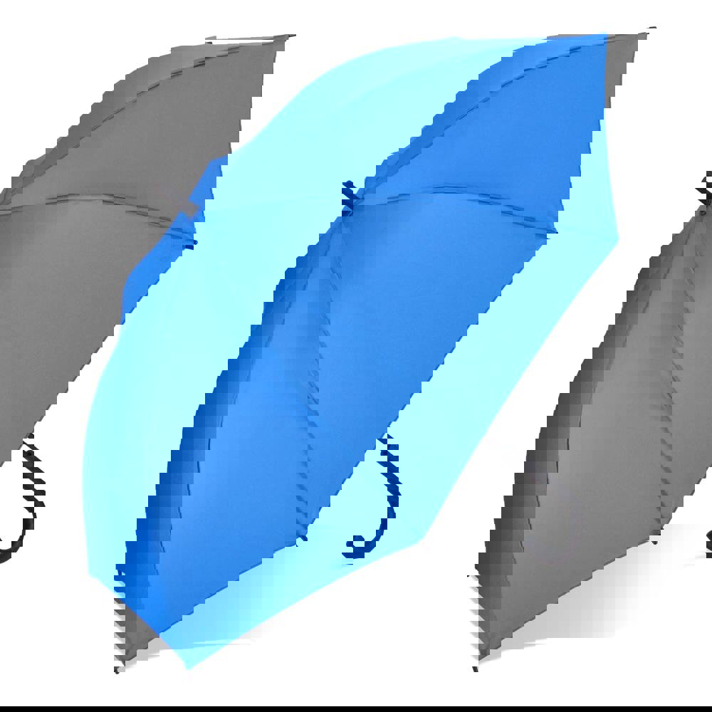 Verdure 190T Pongee 23" Winddichte haakparaplu Auto open - blauw