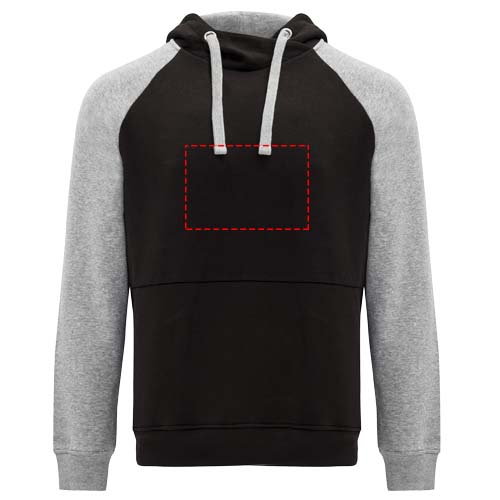 Badet 280 g/m² tweekleurige kinderhoodie
